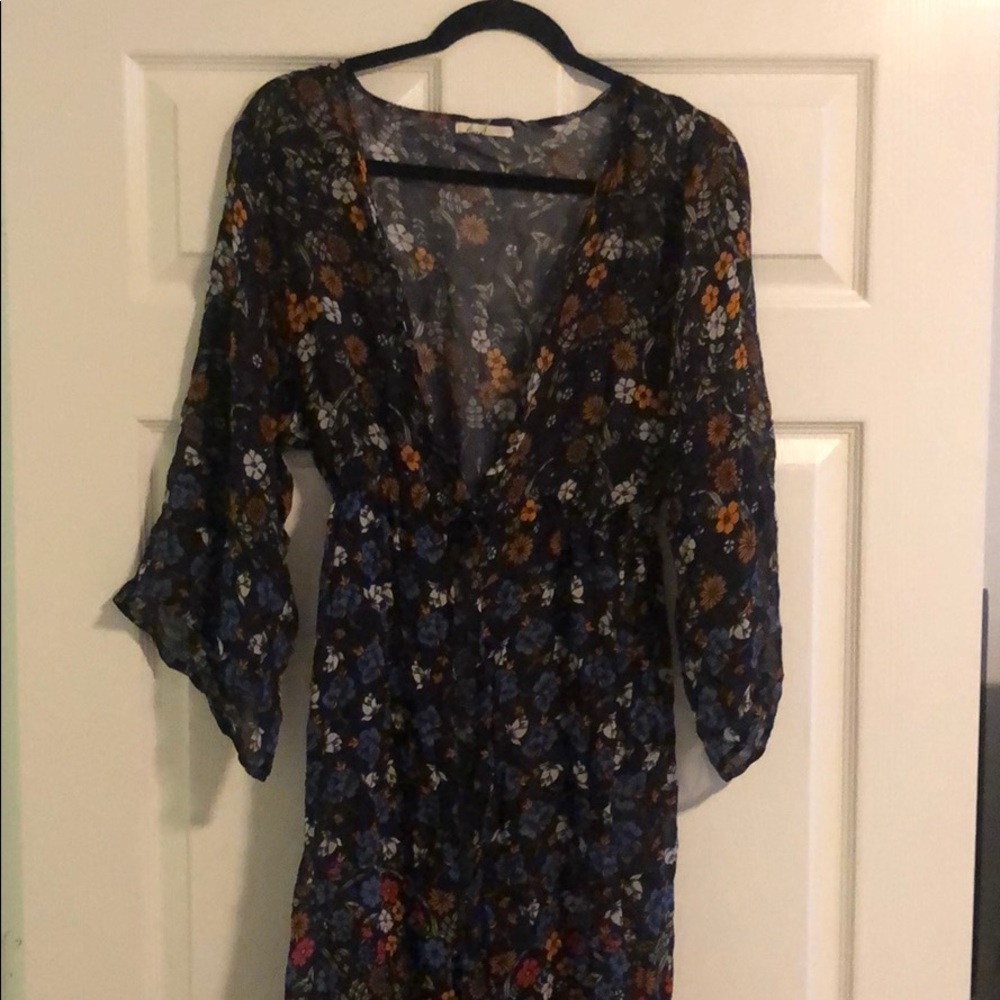 Anthropologie floral duster